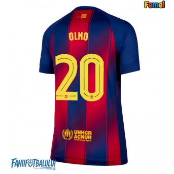 Barcelona Dani Olmo #20 Tricou Fotbal Replică 2025-26 Femei Acasa